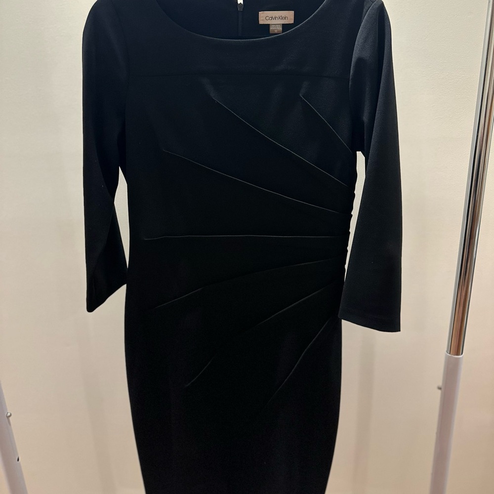 Calvin Klein Black Long Sleeve Dress